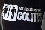 ask me about my colitis awareness shirt