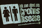 ask me about my crohns disease awareness shirt